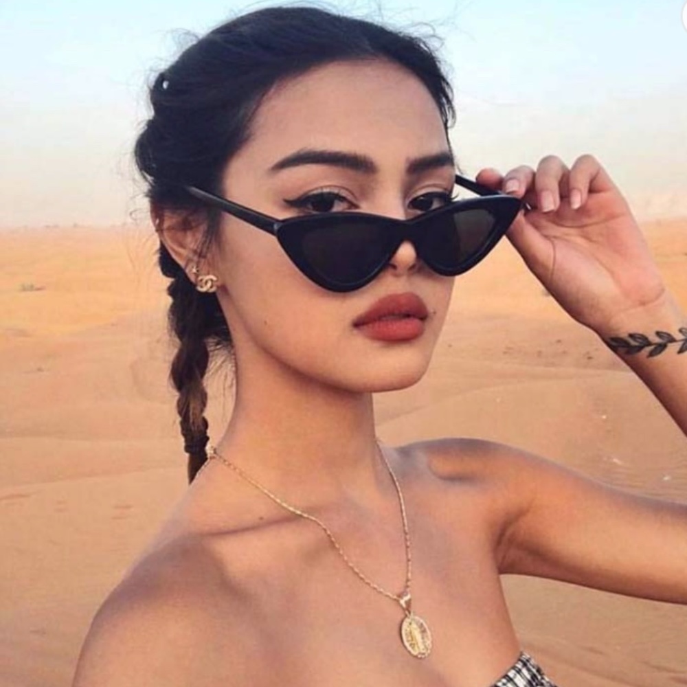 Black Cateye Sunglasses